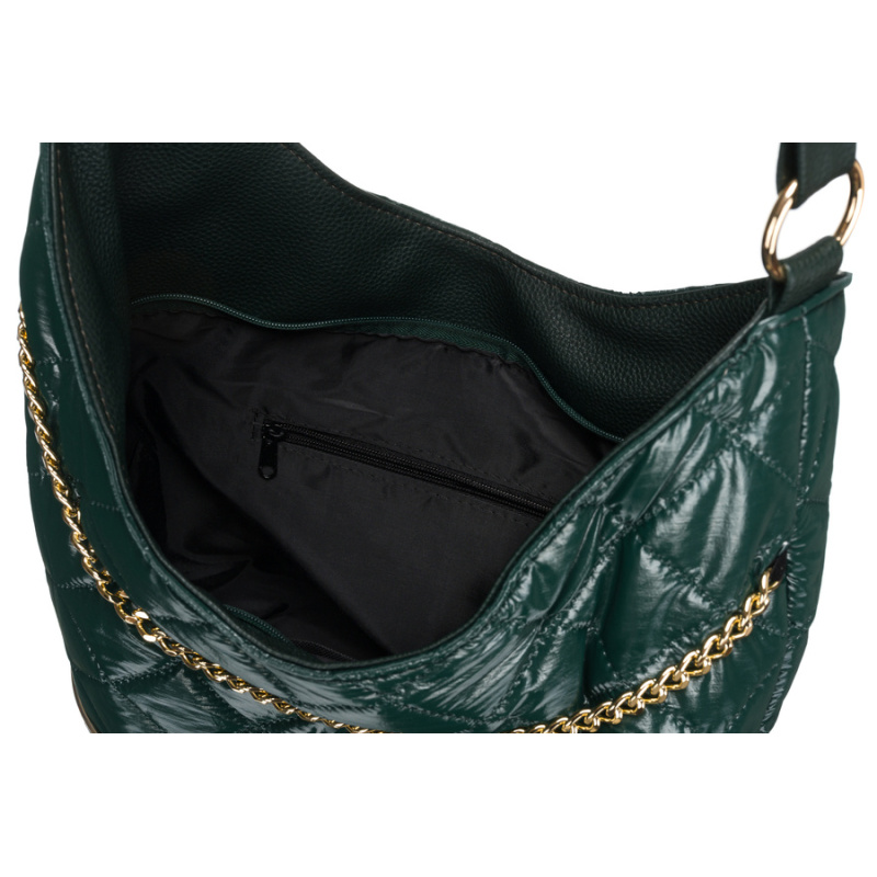 Dámska zelená kabelka na rameno AMADIS