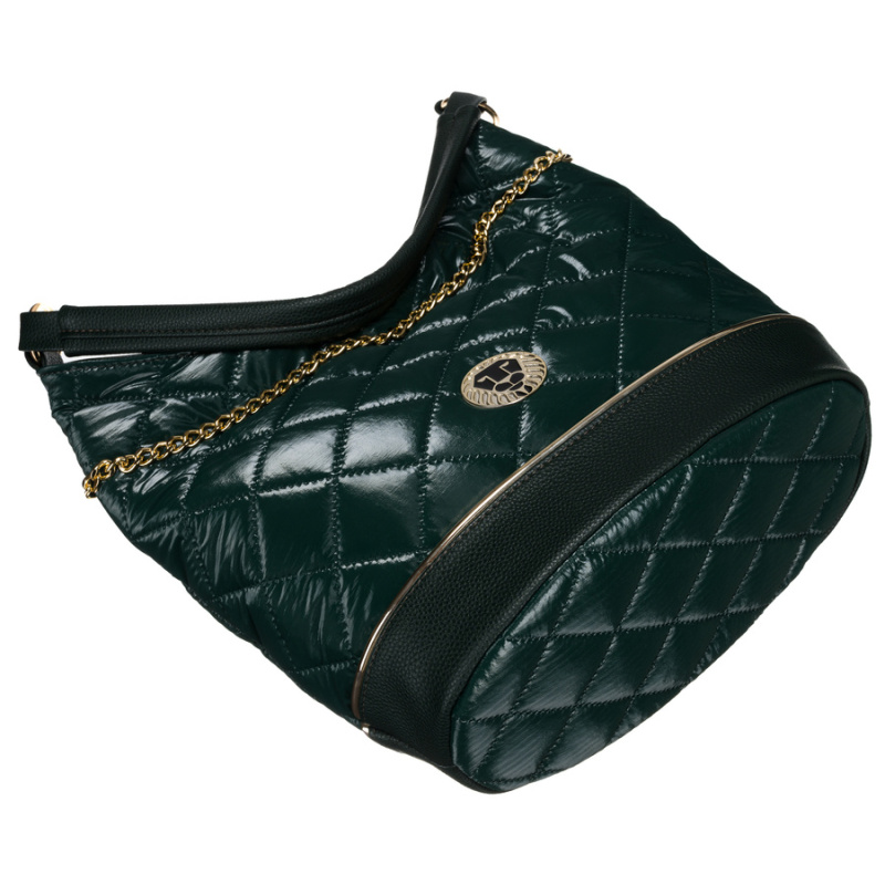 Dámska zelená kabelka na rameno AMADIS