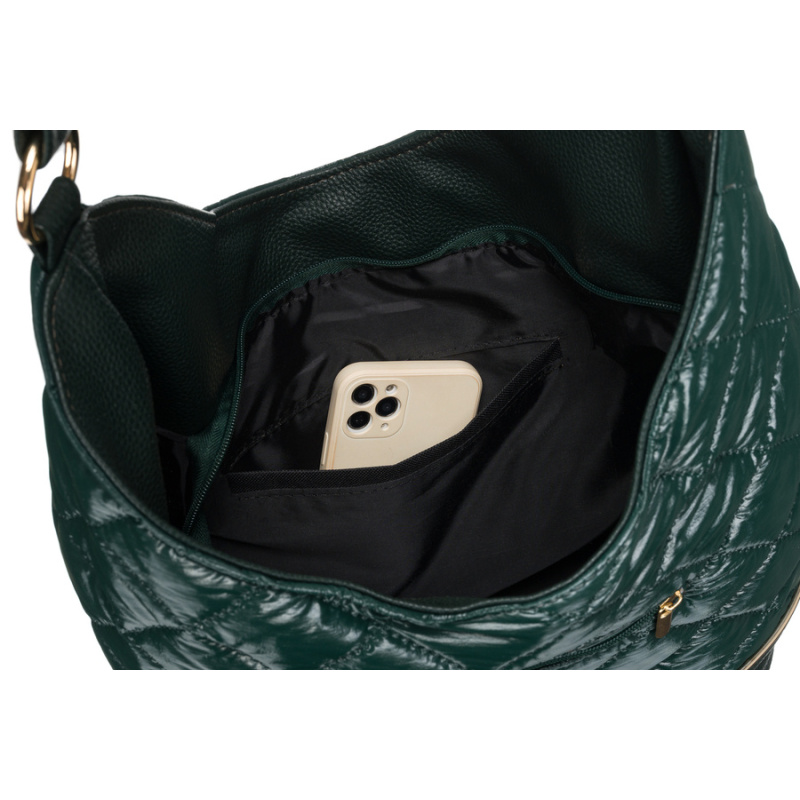 Dámska zelená kabelka na rameno AMADIS