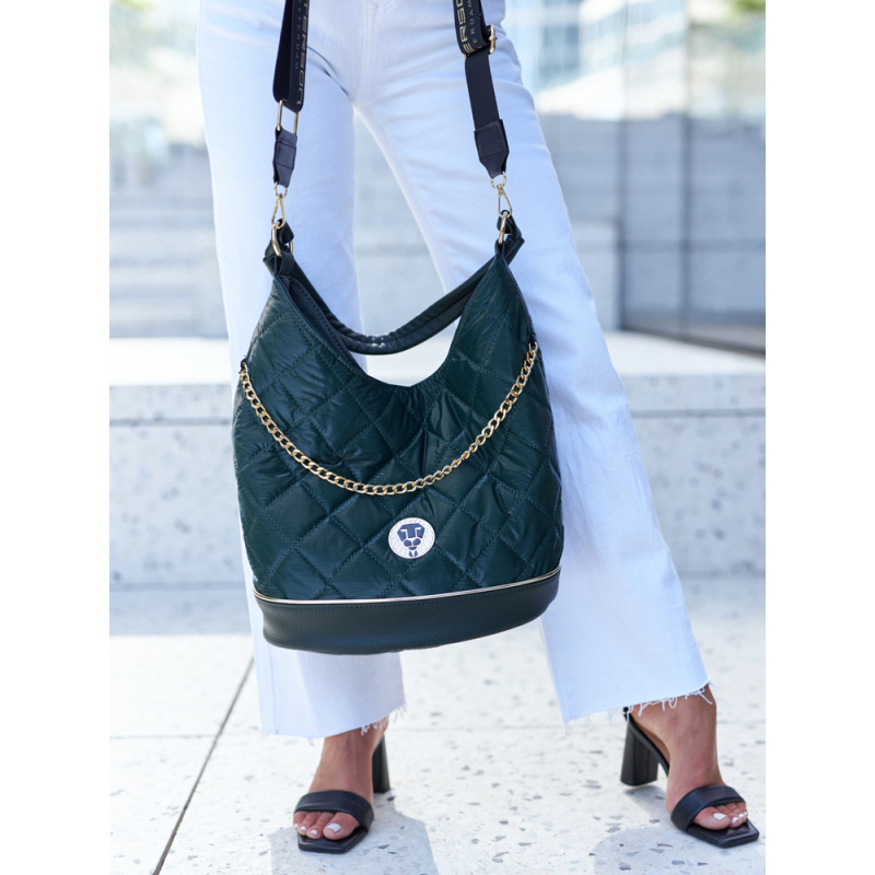 Dámska zelená kabelka na rameno AMADIS