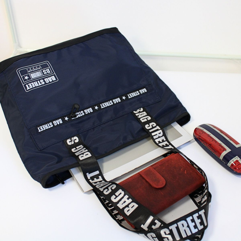 Dámska tmavomodrá shopper taška BAG STREET