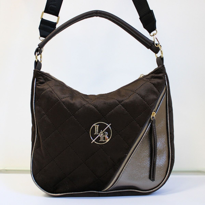 Dámska hnedá kabelka na rameno, cez plece, cez telo (crossbody)