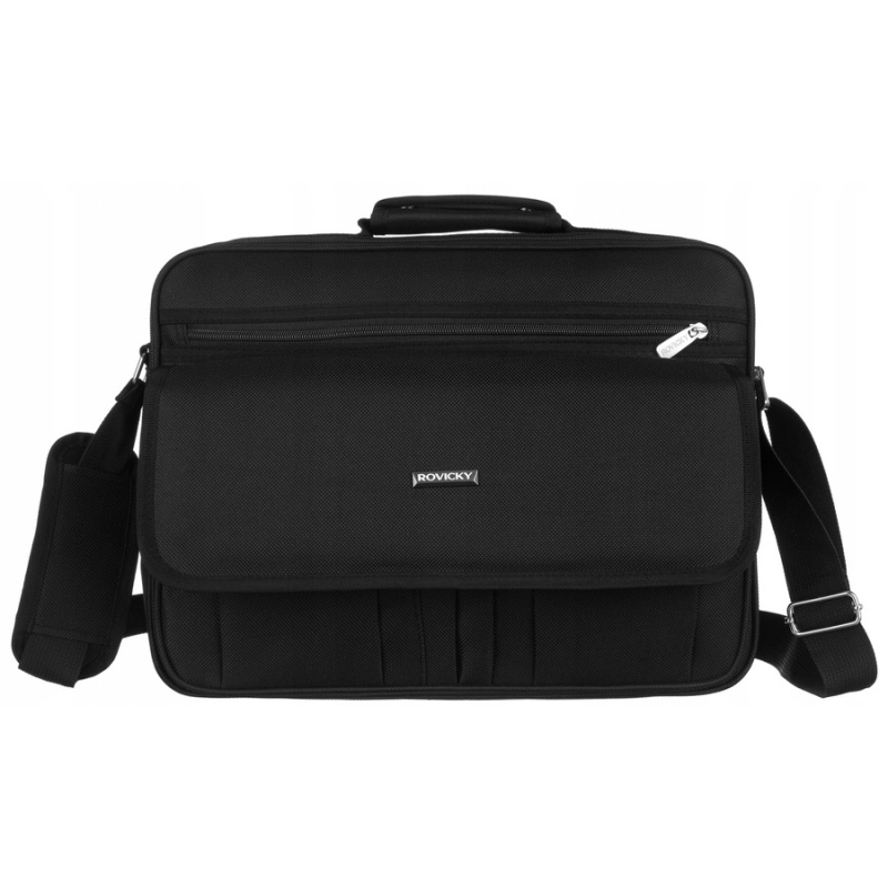 Pánska čierna taška na rameno, cez telo (crossbody), cez plece