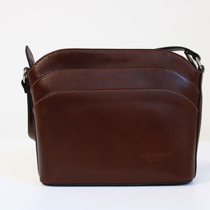 Koňaková kožená kabelka Vera Pelle