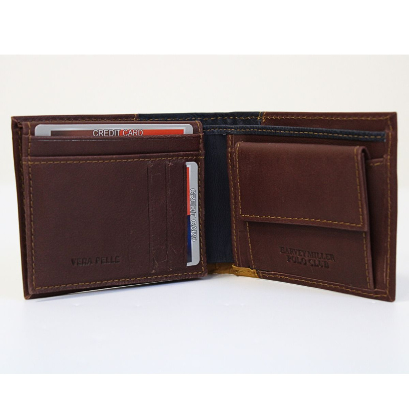 Kožená peňaženka Harvey Miller - hnedá