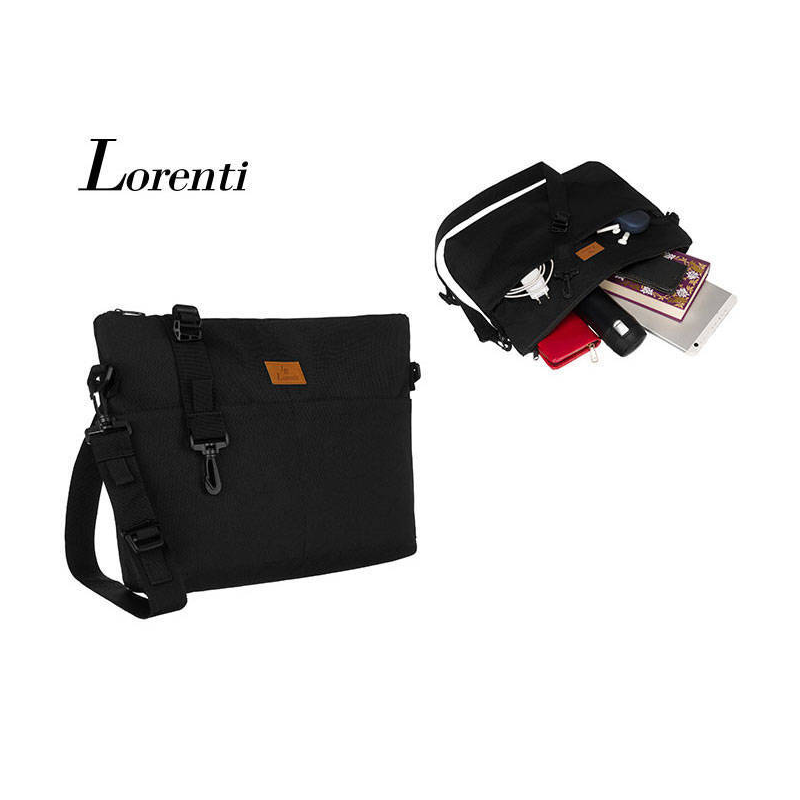 Dámska čierna taška na rameno LORENTI