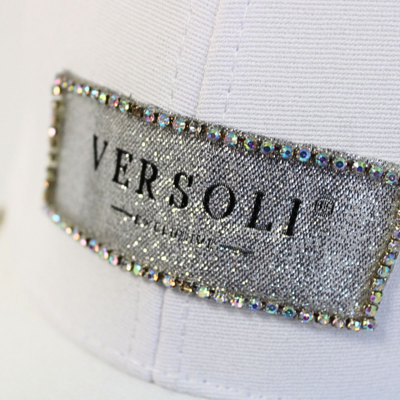 Dámska biela šiltovka VERSOLI CRYSTAL