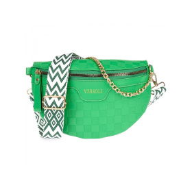 Dámska zelená crossbody kabelka (ľadvinka)
