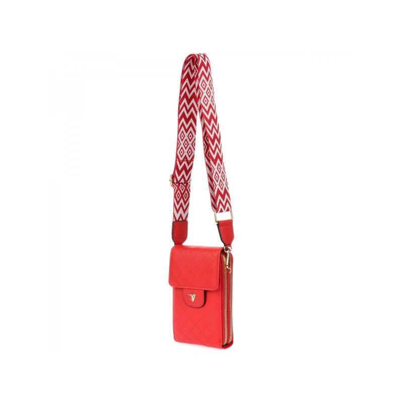 Dámska červená kabelka na mobil ALDEA