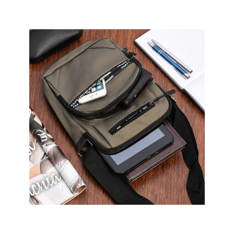 Pánska béžová crossbody taška VERSOLI PROFESSIONAL