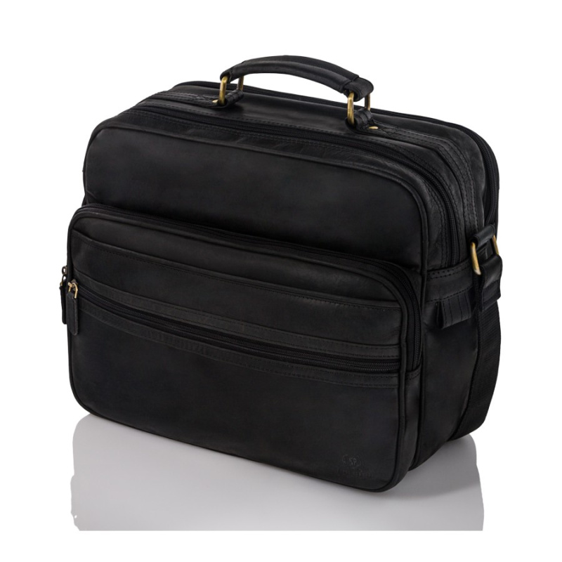 Pánska čierna taška na rameno BARKER