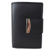 Dámska kožená čierna peňaženka DELLA