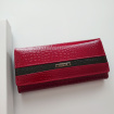 Kožená dámska červená lakovaná peňaženka BRITTANY