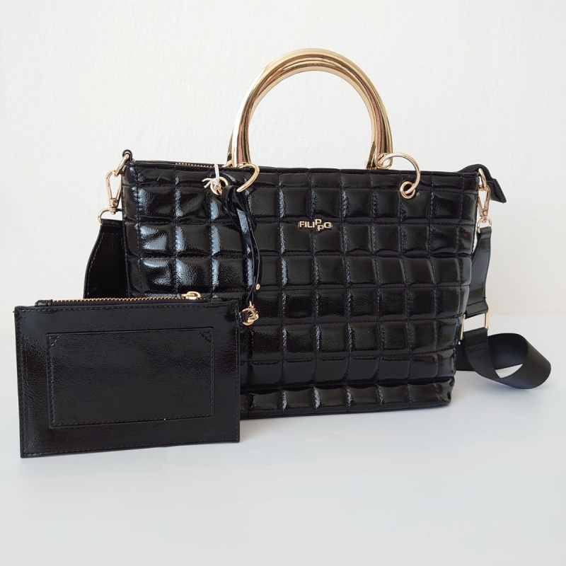 Dámska čierna kabelka do ruky DAMITA