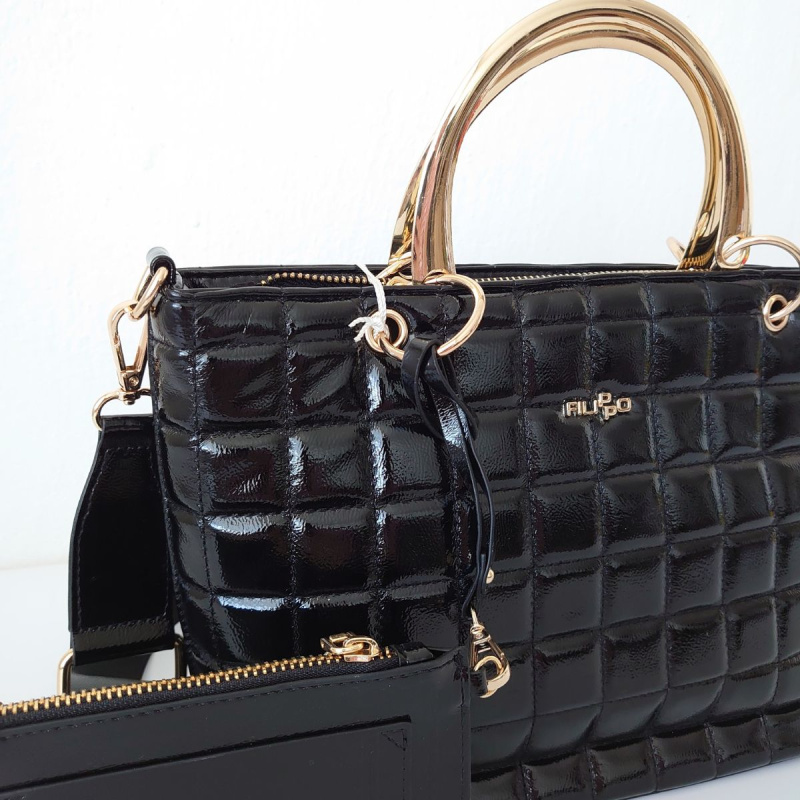 Dámska čierna kabelka do ruky DAMITA