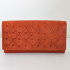 Kožená dámska oranžová peňaženka ADENNA