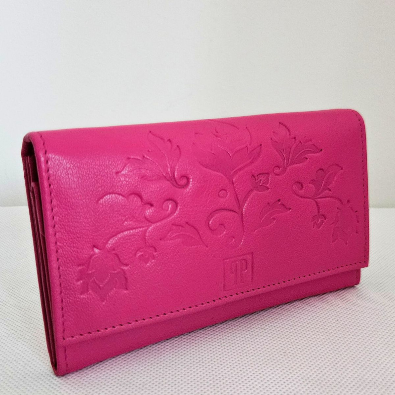 Kožená dámska ružová peňaženka RORY