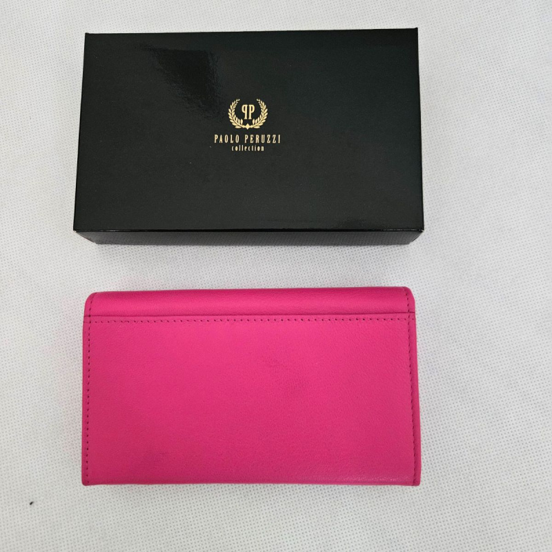 Kožená dámska ružová peňaženka RORY