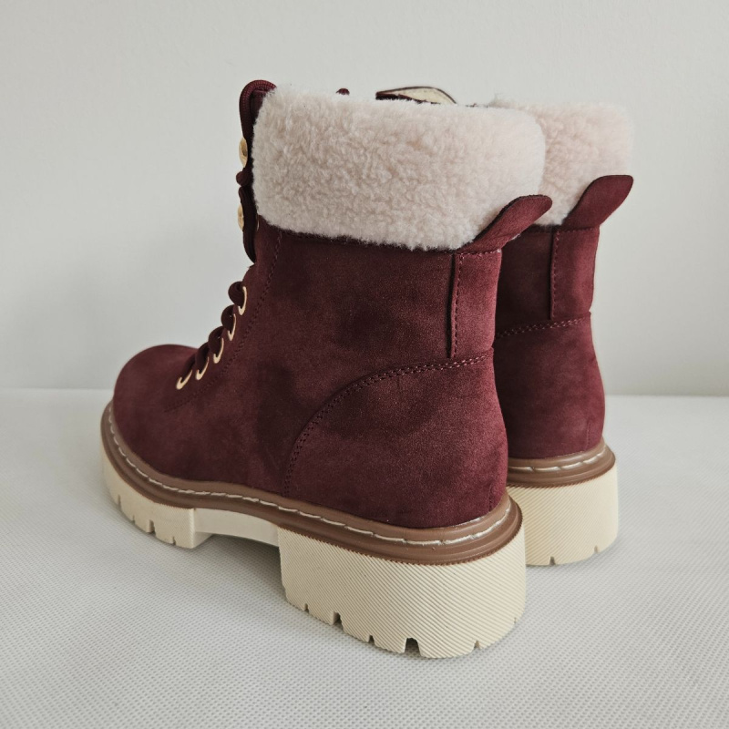 Bordové dámske workery TINA