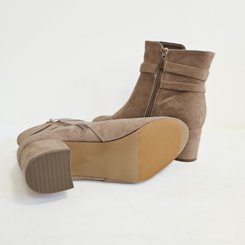 Dámske béžové semišové čižmy MONA