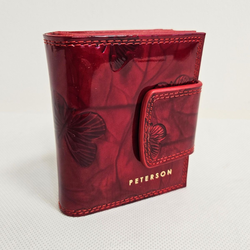 Dámska kožená červená peňaženka ADITA