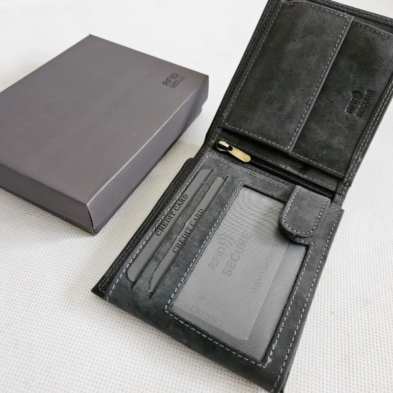 Pánska kožená peňaženka KORKE NERO-01