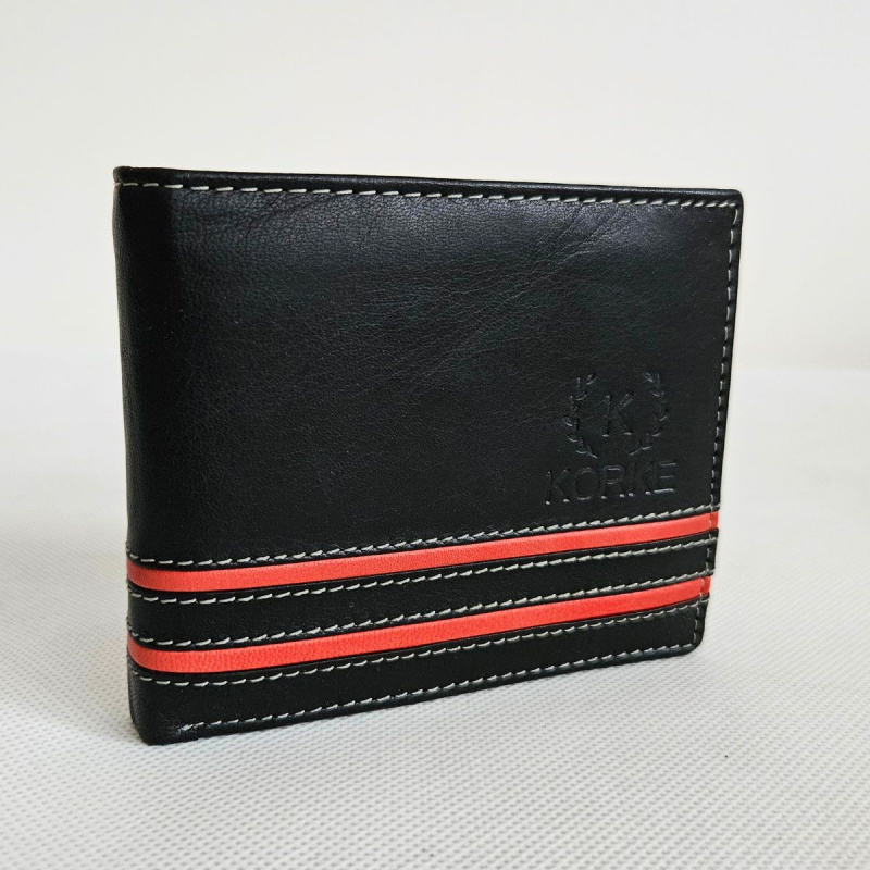 Pánska kožená čierna peňaženka BOGART