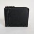 Pánska čierna kožená peňaženka na zips ANSEN