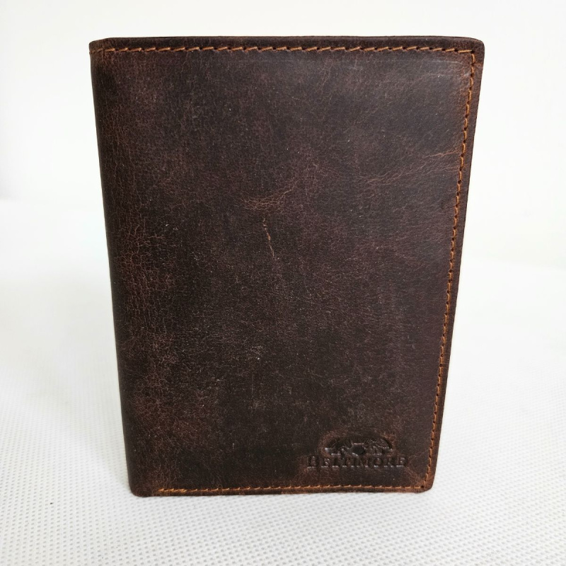 Pánska kožená hnedá peňaženka GERARD