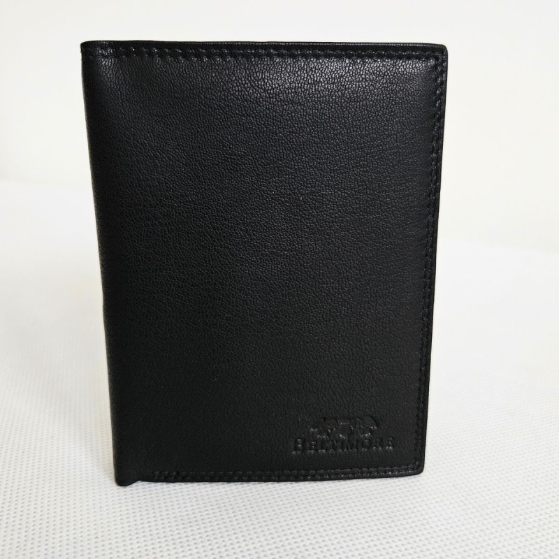 Pánska čierna kožená peňaženka LIAM