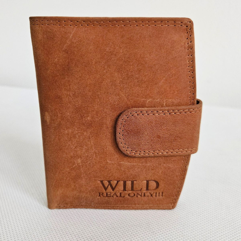 Hnedá kožená peňaženka WILD