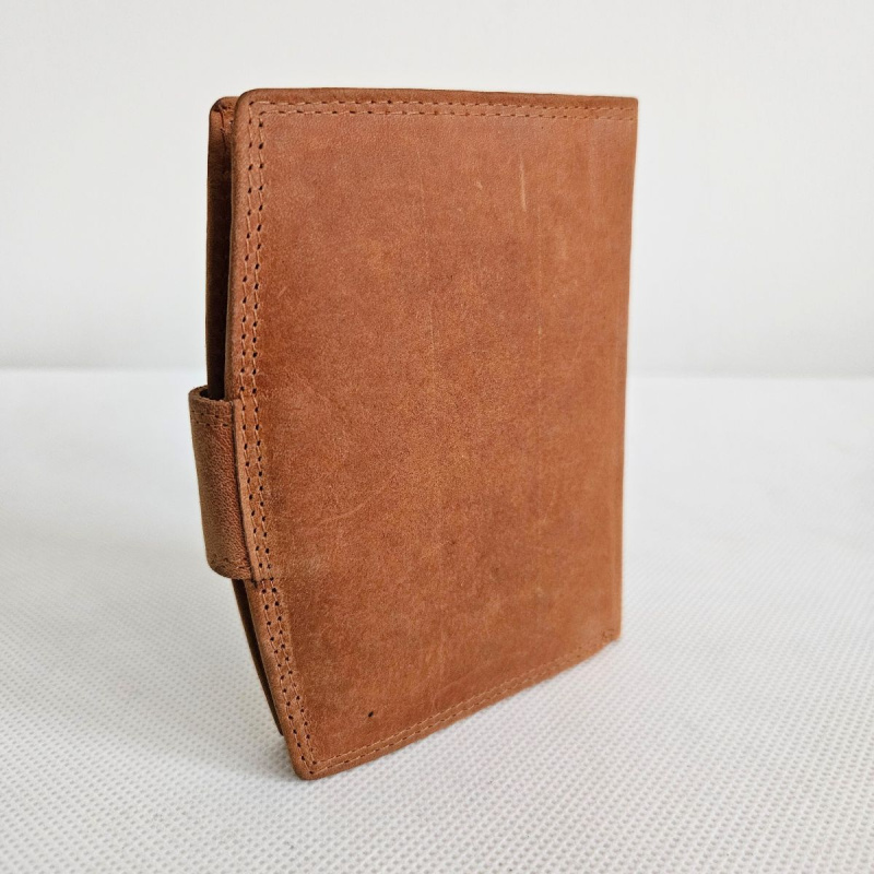 Hnedá kožená peňaženka WILD REAL ONLY