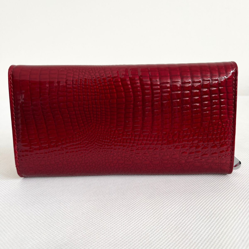 Dámska červená kožená peňaženka TRIXIE