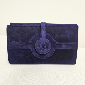 Dámska modrá kožená peňaženka DIERDRA