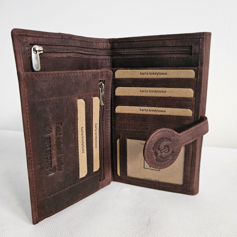 Dámska kožená hnedá peňaženka DIERDRA