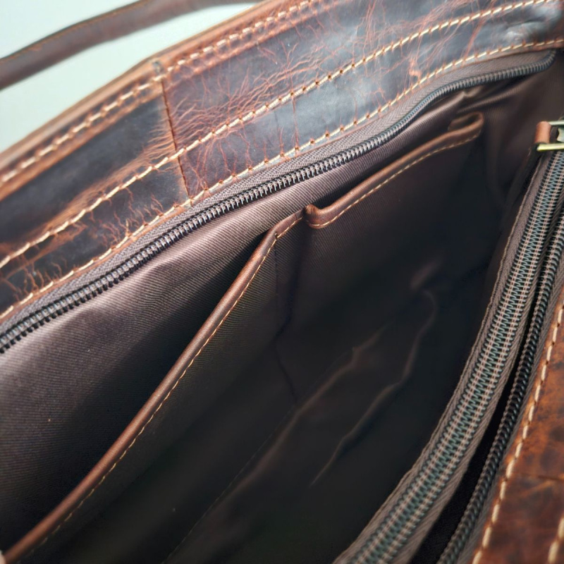 Dámska kožená kabelka Columbia