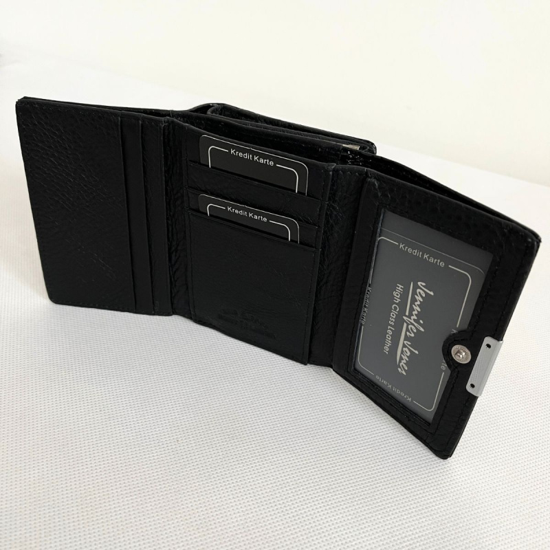 Dámska kožená čierna peňaženka SIMA