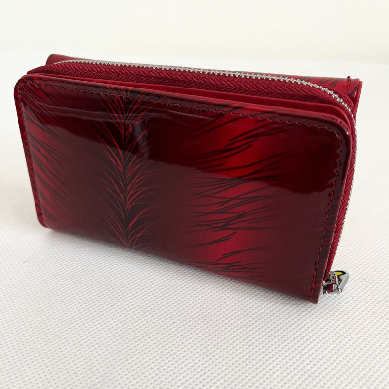 Dámska kožená červená peňaženka SKYLA