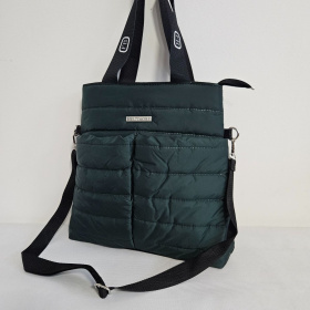 Tmavozelená dámska kabelka CYNTHIA