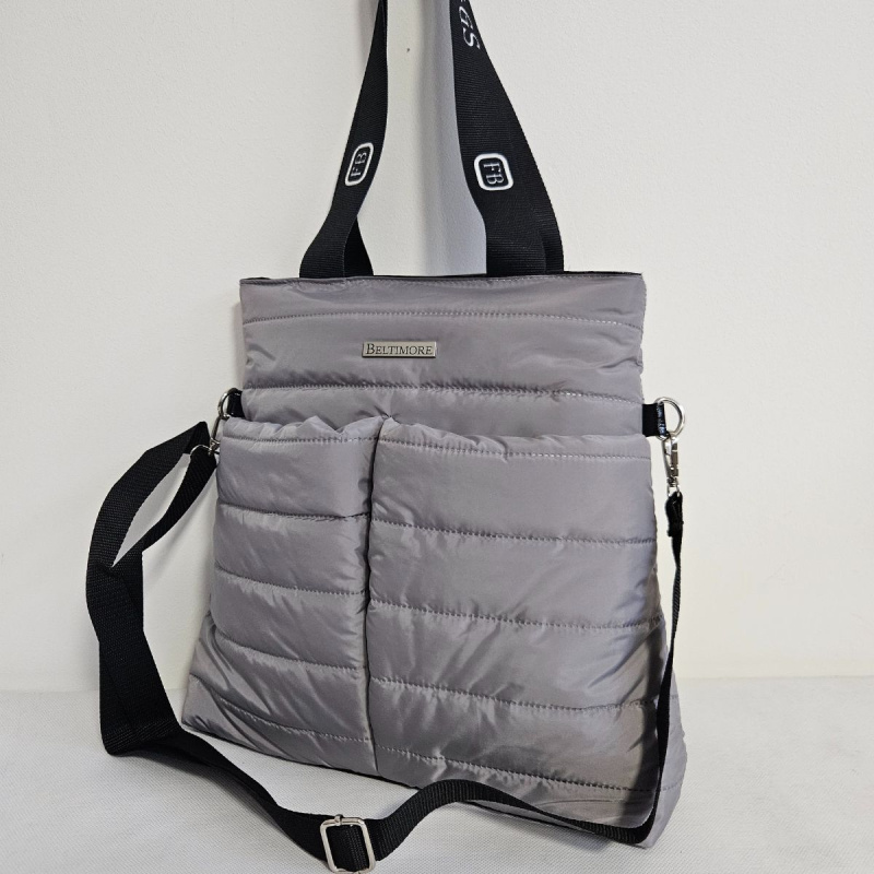 Sivá dámska kabelka CYNTHIA