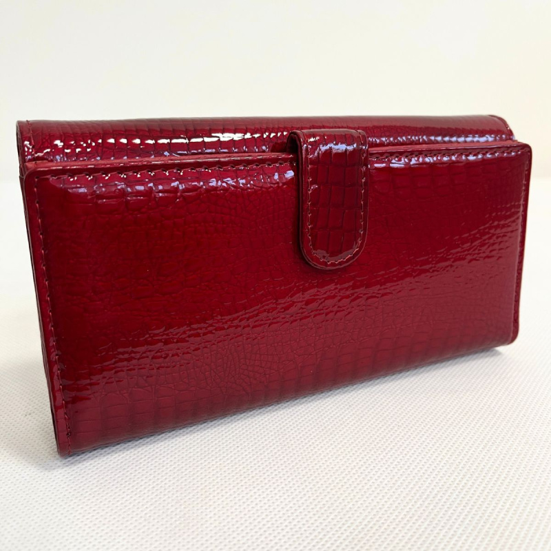 Kožená dámska červená peňaženka NISSA