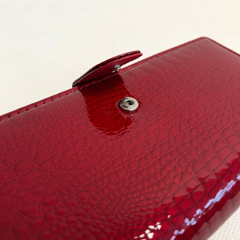 Kožená dámska červená peňaženka NISSA