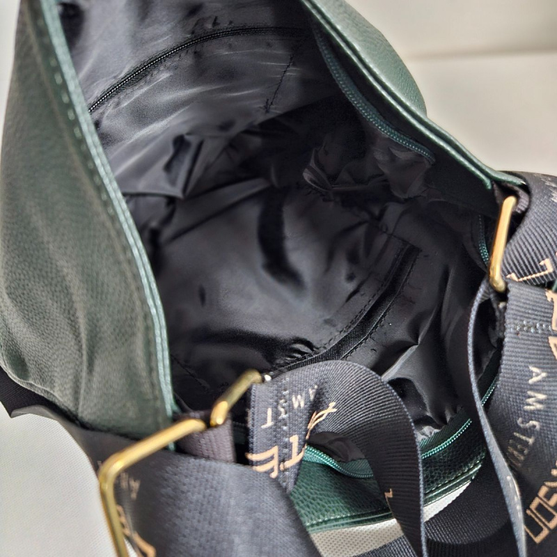 Dámska tmavozelená kabelka 2v1 ADRIA