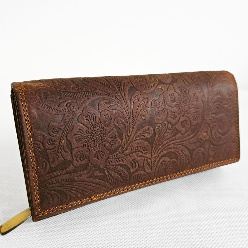 Hnedá kožená peňaženka SONYA