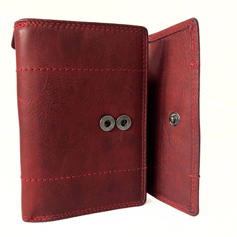 Dámska kožená peňaženka červená Tania