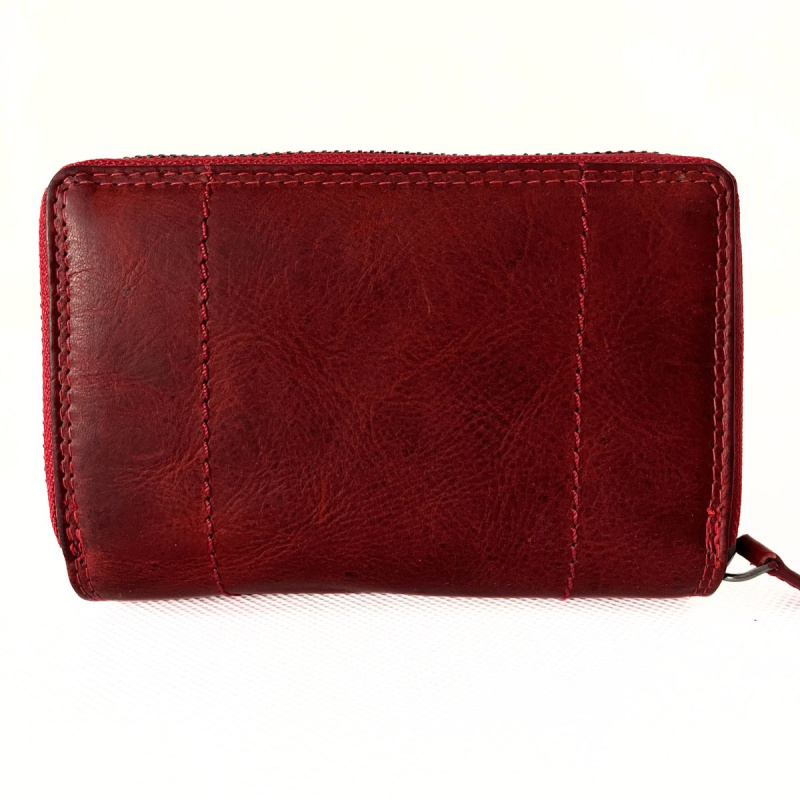 Dámska kožená peňaženka červená Tania