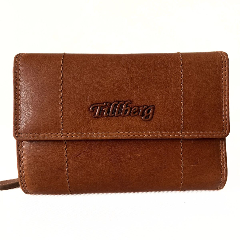 Dámska kožená peňaženka žltohnedá