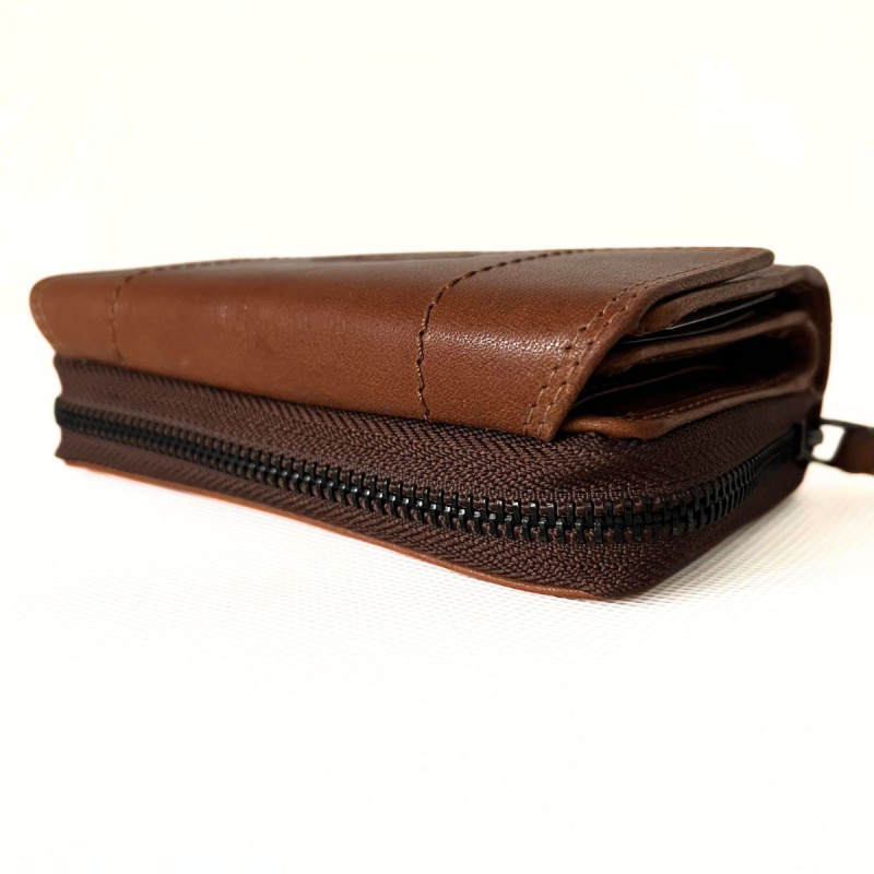 Dámska kožená peňaženka žltohnedá Tania