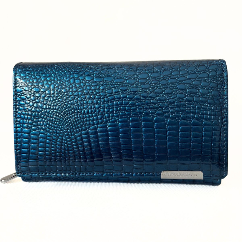 Dámska kožená peňaženka modrá Zafira