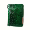 Malá dámska kožená peňaženka zelená Melany